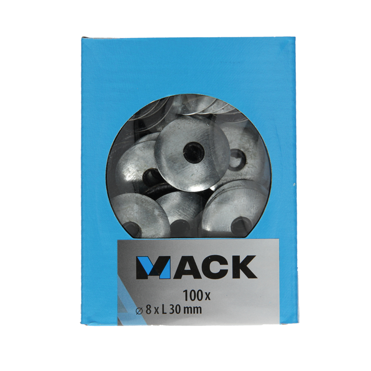 Afbeelding laden in galerijviewer, Mack 1020225 - dichtingsring bitumen verzinkt100 st 8,0 x 30 mm | 5 stuks