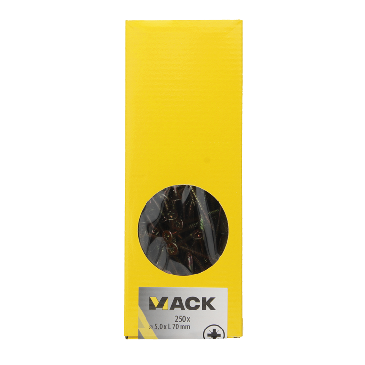 Load image into Gallery viewer, Mack 1020270 - spaanplaatschroef vz kop gvz 250 st 5,0 x 70 mm | 2 stuks