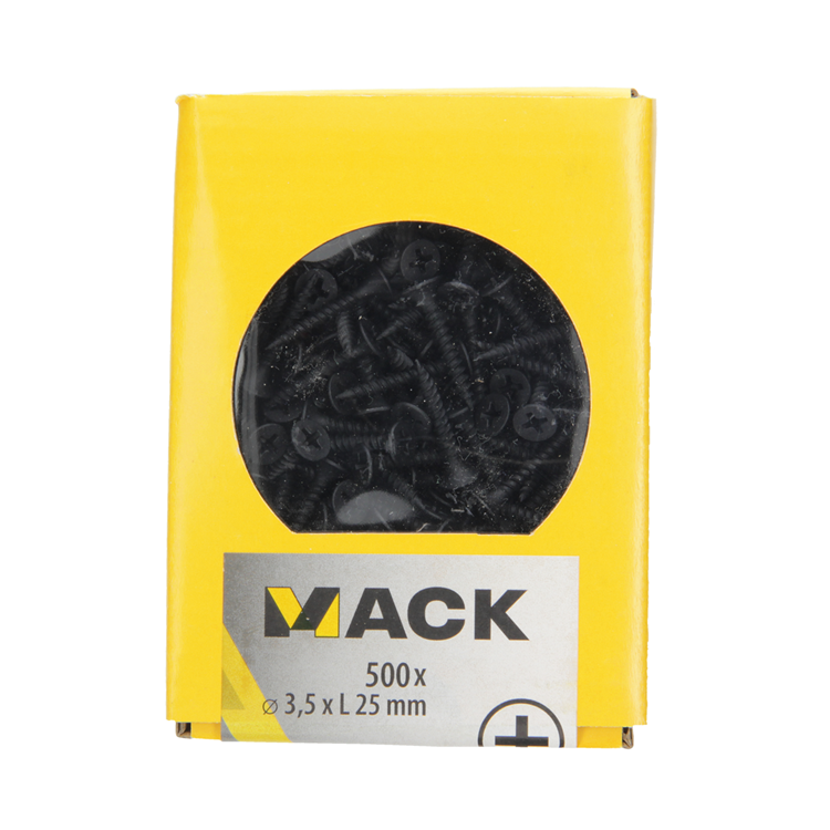 Load image into Gallery viewer, Mack 1020274 - gipsplaatschroef zwart gefosfat. 500 st 3,5 x 25 mm | 5 stuks