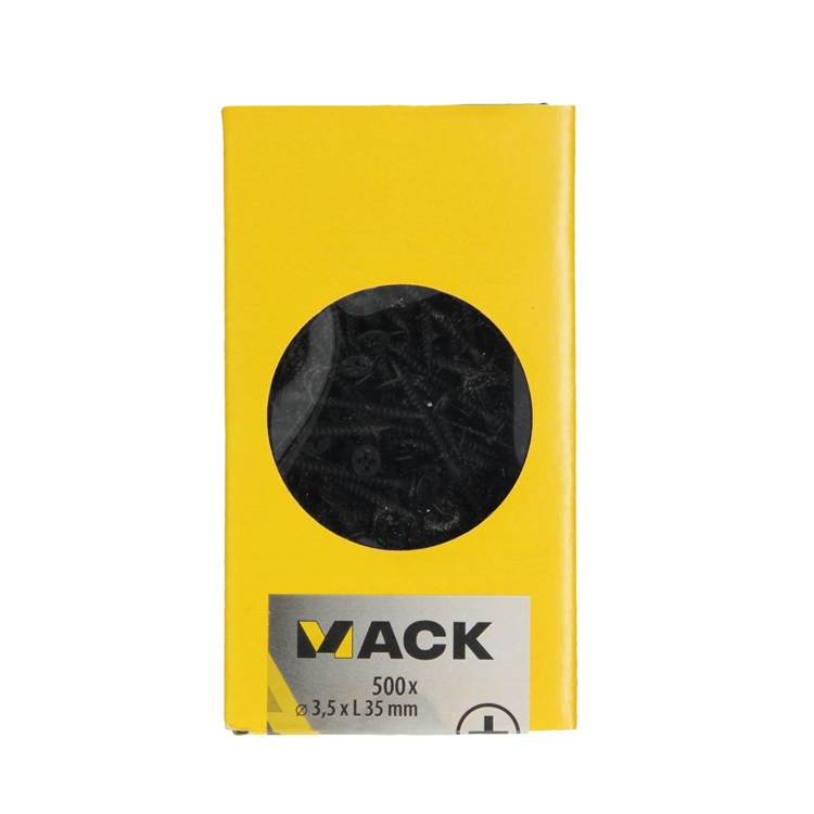 Load image into Gallery viewer, Mack 1020275 - gipsplaatschroef zwart gefosfat. 500 st 3,5 x 35 mm | 2 stuks