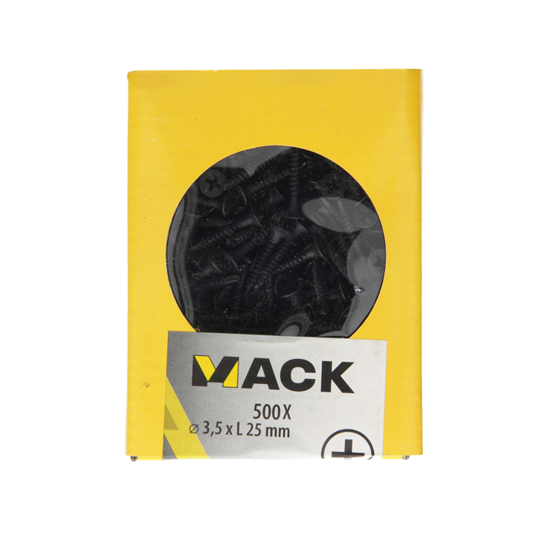 Load image into Gallery viewer, Mack 1020278 - gipsplaatschrf tekspunt zwart gefosfat. 500 st 3,5 x 25 mm | 5 stuks