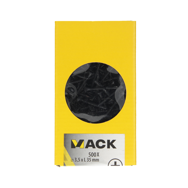 Load image into Gallery viewer, Mack 1020279 - gipsplaatschrf tekspunt zwart gefosfat. 500 st 3,5 x 35 mm | 2 stuks