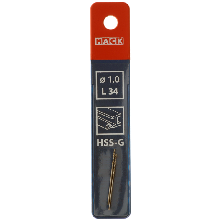 Load image into Gallery viewer, Mack 1018396 - metaalboor hss g din 338 ø 1,0 x 34 mm 2st | 5 stuks