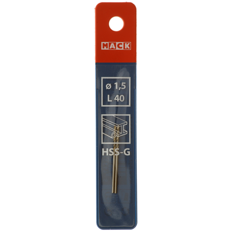 Load image into Gallery viewer, Mack 1018397 - metaalboor hss g din 338 ø 1,5 x 40 mm 2st | 5 stuks