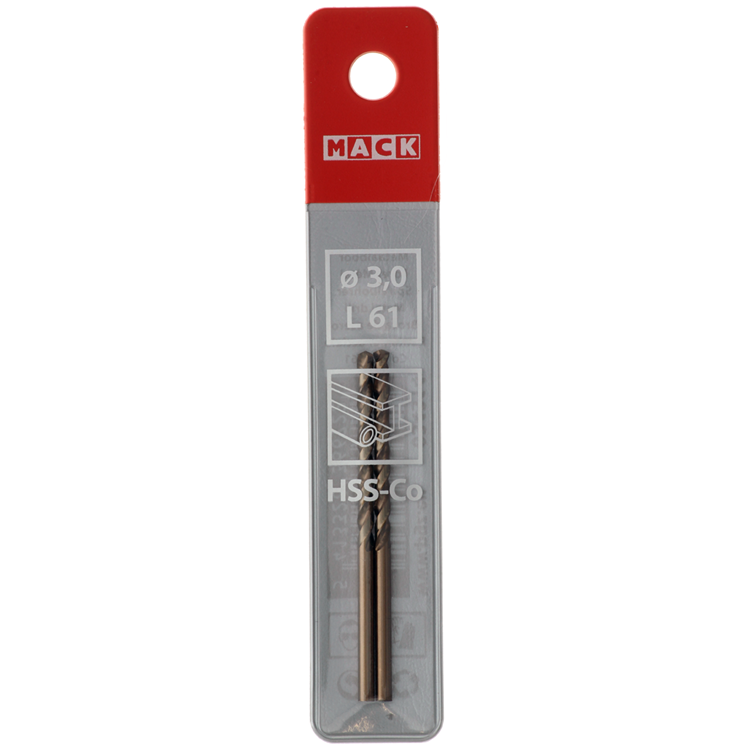 Load image into Gallery viewer, Mack 1018422 - metaalboor hss co5% din 338 ø 3,0 x 61 mm 2st | 5 stuks