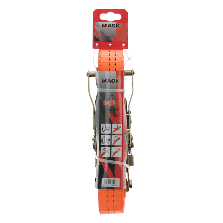 Load image into Gallery viewer, Mack 1023388 - spangordel pe, ratelspanner 35mm-6m max 2000kg | 5 stuks