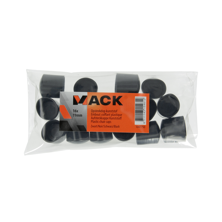 Load image into Gallery viewer, Mack 1047750 - opsteekdop kunststof zwart ø 19 mm 16 st pcs | 6 stuks