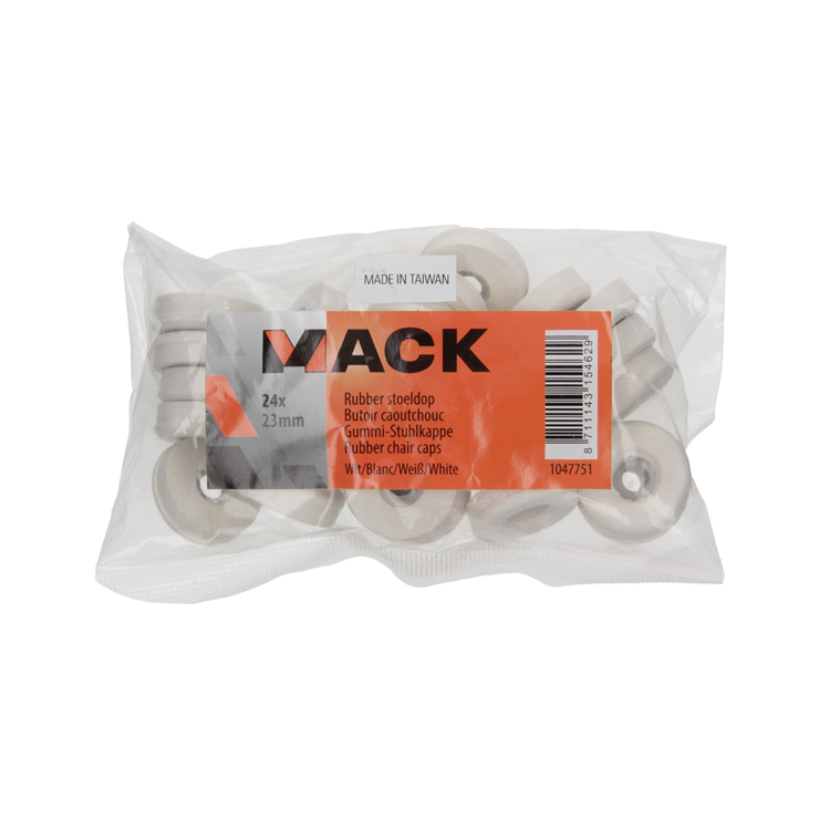 Load image into Gallery viewer, Mack 1047751 - stoeldop rubber wit ø 23 mm 24 st pcs | 6 stuks