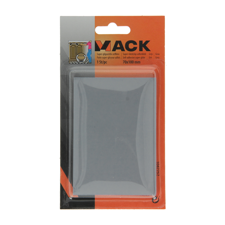 Load image into Gallery viewer, Mack 1047757 - super glijpastille zelfklevendgrijs 70 x 100 mm 1 st pcs | 12 stuks