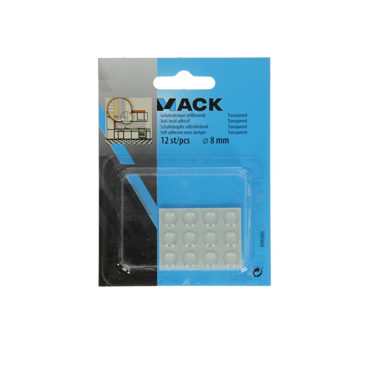 Load image into Gallery viewer, Mack 1047660 - geluidsdemper zelfklevend transparant ø 8 mm 12 st pcs | 12 stuks