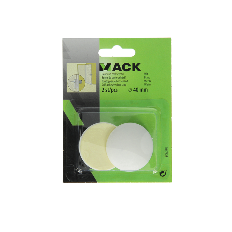 Load image into Gallery viewer, Mack 1047628 - deurstop zelfklevend wit ø 40 mm 2 st pcs | 6 stuks