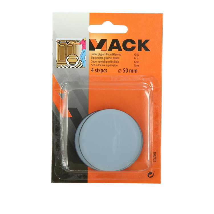 Load image into Gallery viewer, Mack 1047721 - super glijpastille zelfklevendgrijs ø 50 mm 4 st pcs | 6 stuks