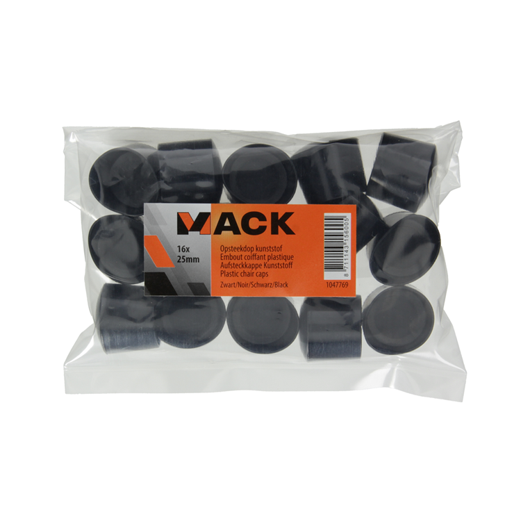 Load image into Gallery viewer, Mack 1047769 - opsteekdop kunststof zwart ø 25 mm 16 st pcs | 6 stuks
