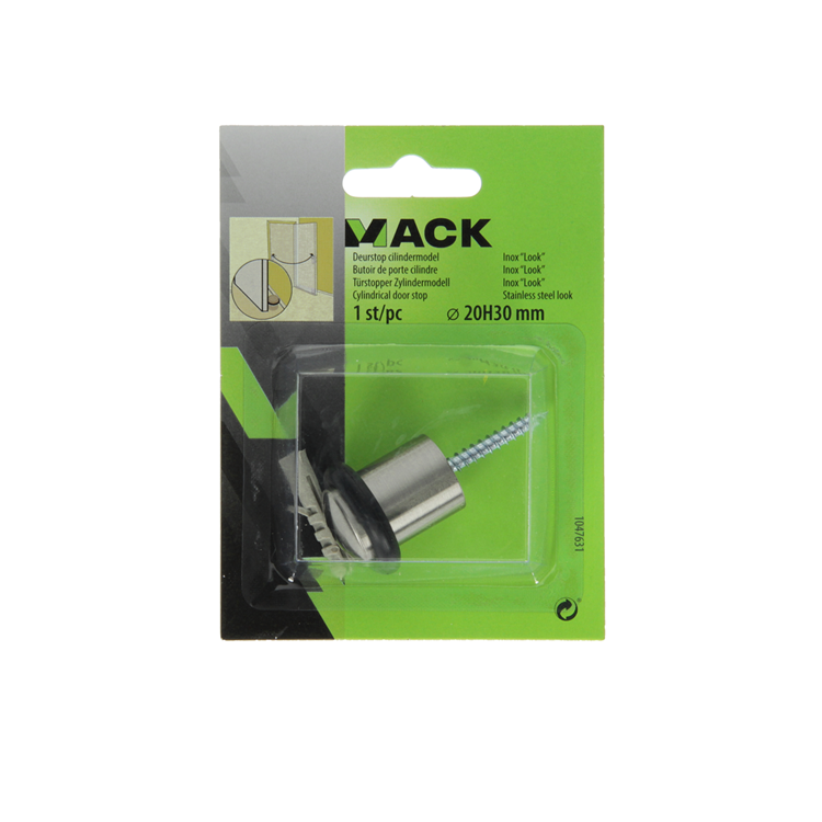Load image into Gallery viewer, Mack 1047631 - deurstop cilindermodel inox look ø 20h30 mm 1 st pc | 6 stuks