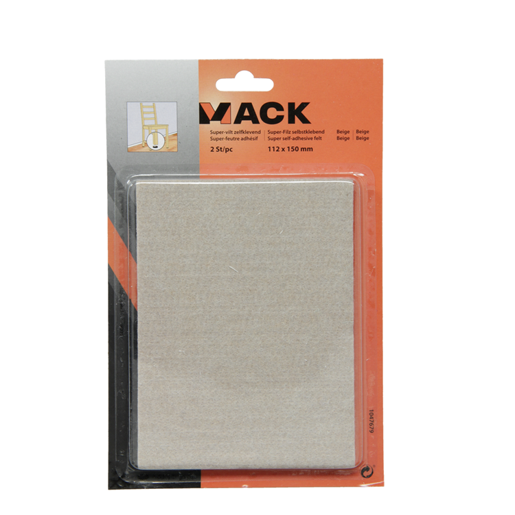 Load image into Gallery viewer, Mack 1047679 - super-vilt zelfklevend beige 112 x 150 mm 2st pcs | 12 stuks