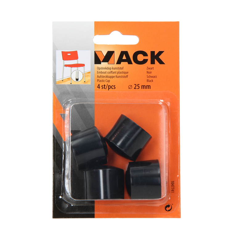 Load image into Gallery viewer, Mack 1047741 - opsteekdop kunststof zwart ø 25 mm 4 st pcs | 6 stuks