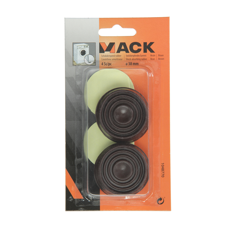 Load image into Gallery viewer, Mack 1048770 - schokdempend rubber bruin ø 40 mm 4 st pcs | 6 stuks