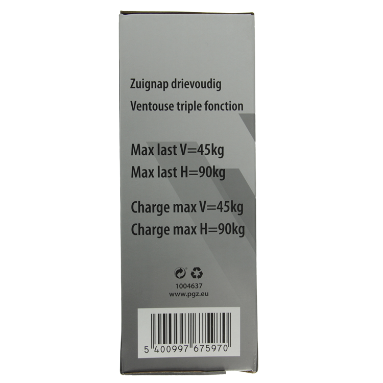 Load image into Gallery viewer, Mack 1004637 - zuignap 3 voudig rood ø 12cm | 4 stuks
