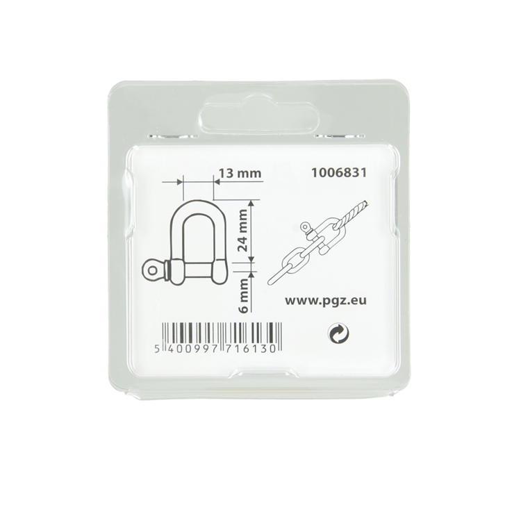Load image into Gallery viewer, Mack 1006831 - 2 kelven verzinkt recht bl 1 4 inch -6mm | 5 stuks