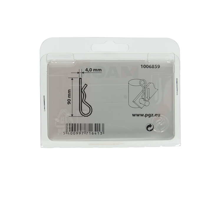 Load image into Gallery viewer, Mack 1006859 - 2 enkele borgveren verzinkt 4mm bl | 5 stuks