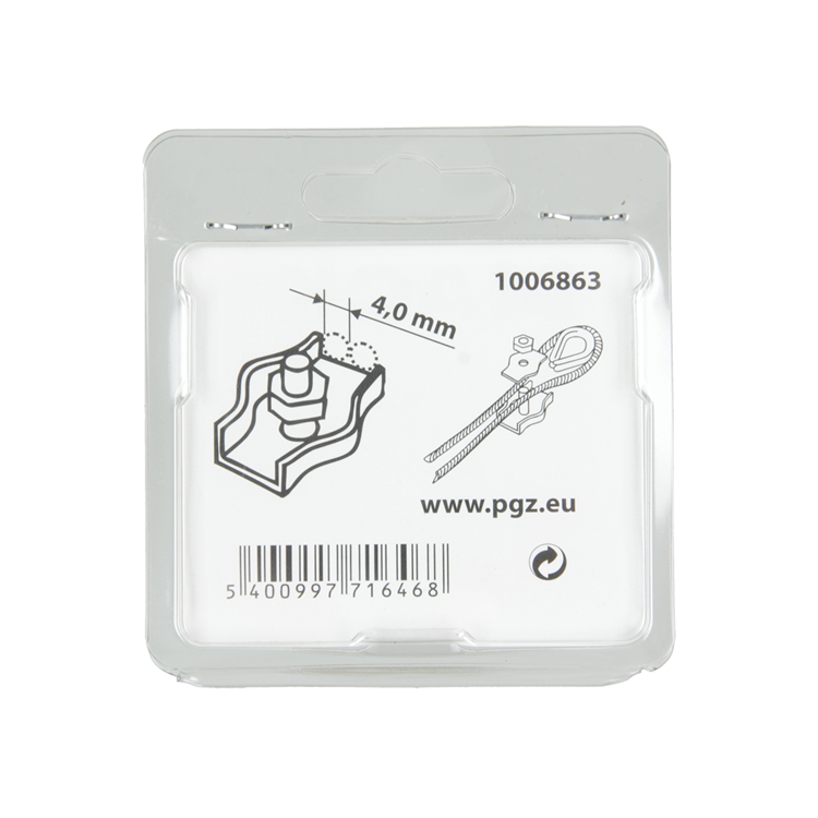 Afbeelding laden in galerijviewer, Mack 1006863 - 2 staaldraadklemmen simplex verzinkt 4mm bl | 5 stuks