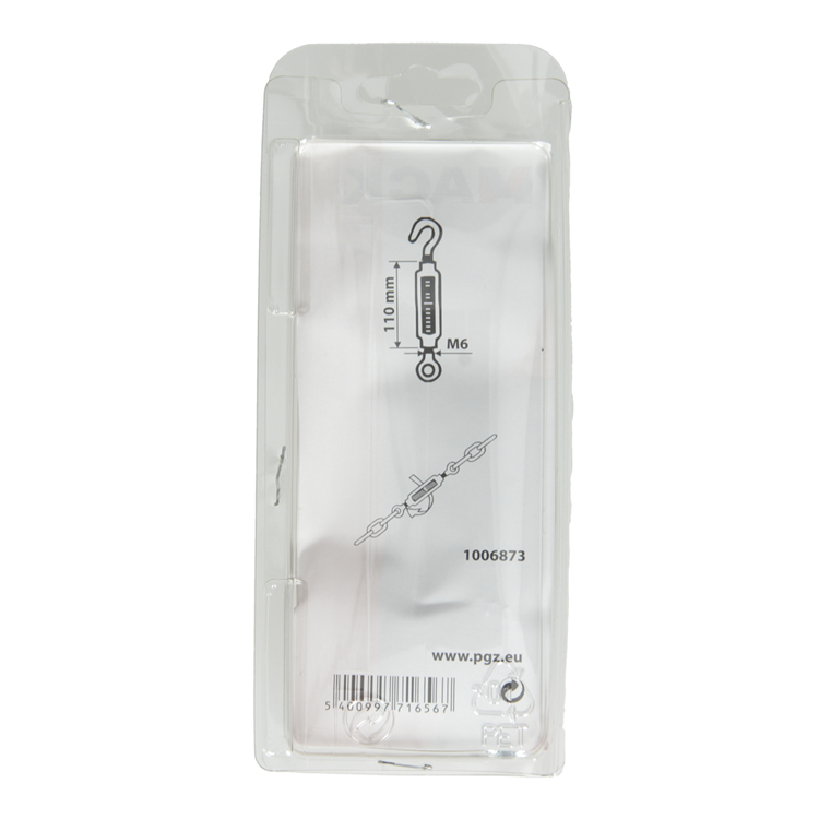 Load image into Gallery viewer, Mack 1006873 - 2 spanners: oog + haak verzinkt m6x110mm bl | 5 stuks