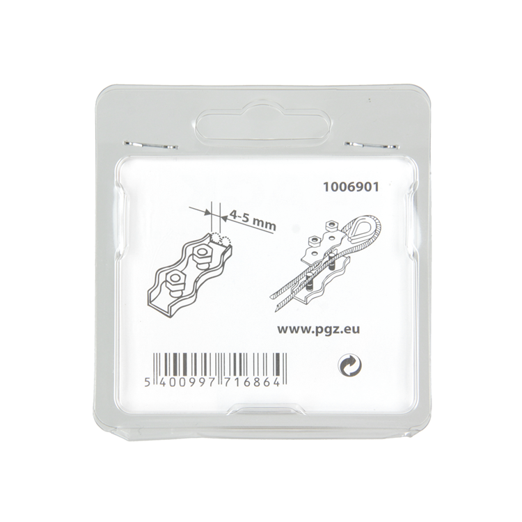 Load image into Gallery viewer, Mack 1006901 - 2 staaldraadklemmen duplex verzinkt 4-5mm bl | 5 stuks