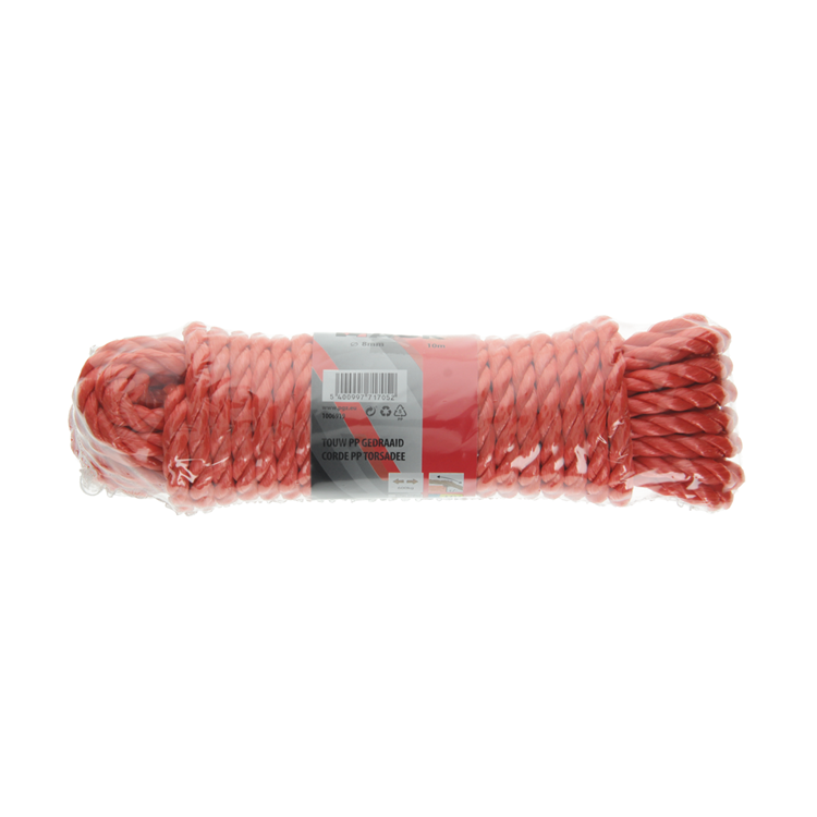Load image into Gallery viewer, Mack 1006919 - pp gedraaid oranje streng 8mm 10m | 5 stuks