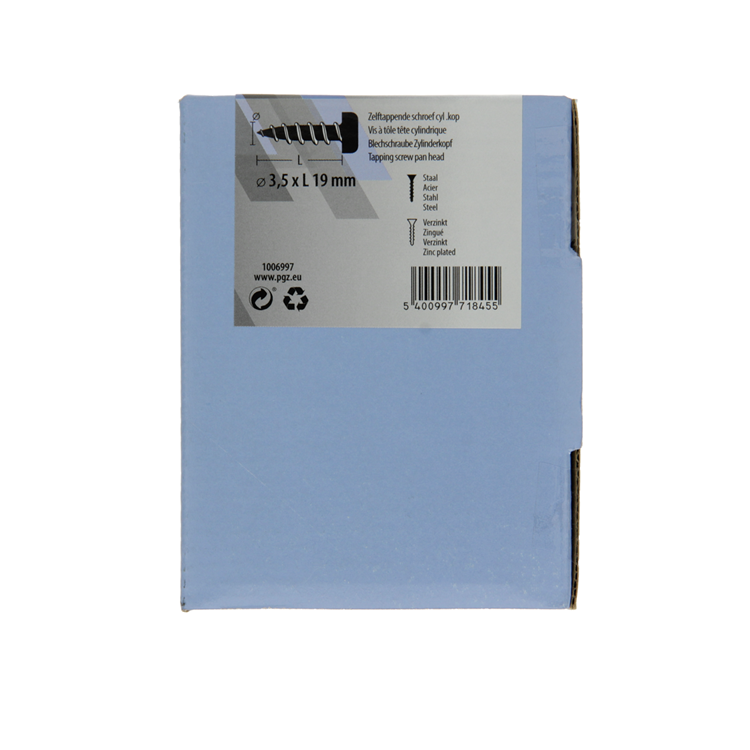 Load image into Gallery viewer, Mack 1006997 - zelftap. schroef cyl. kop 200 200 st 3,5x19mm | 10 stuks