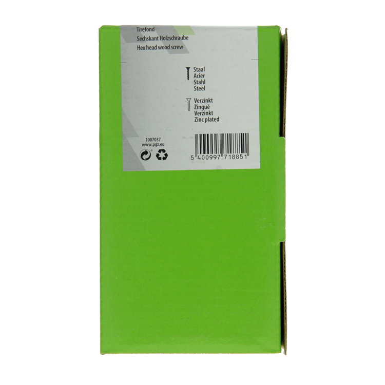 Load image into Gallery viewer, Mack 1007037 - houtdraadbout staal verzinkt 100 st 8 x 40 mm | 5 stuks
