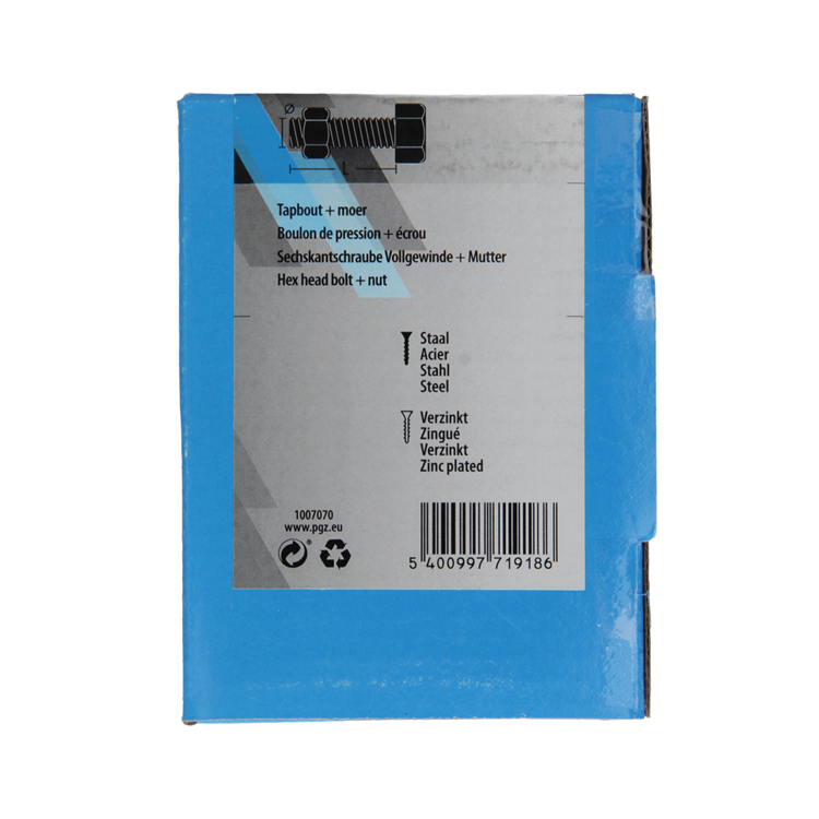 Load image into Gallery viewer, Mack 1007070 - tapbout + moer verzinkt 100 st 5 x 30 mm | 5 stuks