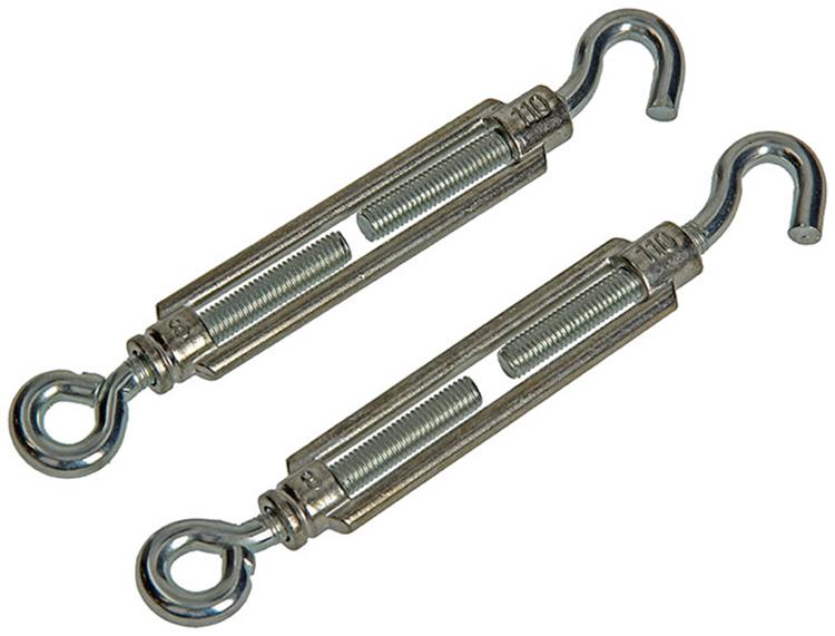 Load image into Gallery viewer, Mack 1008541 - 2 spanners oog + haak m8 x 110mm verzinkt | 10 stuks