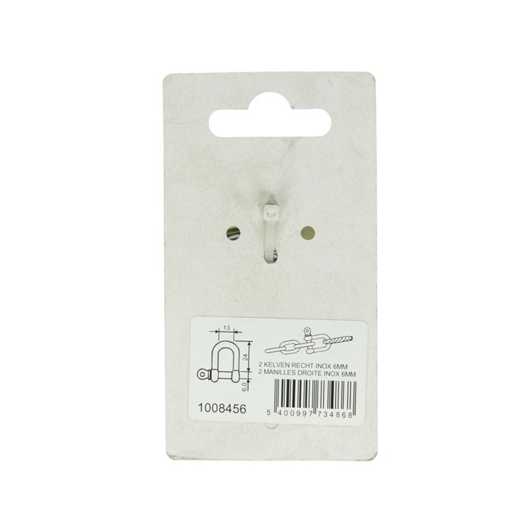 Afbeelding laden in galerijviewer, Mack 1008456 - 2 kelven recht 6mm inox | 10 stuks