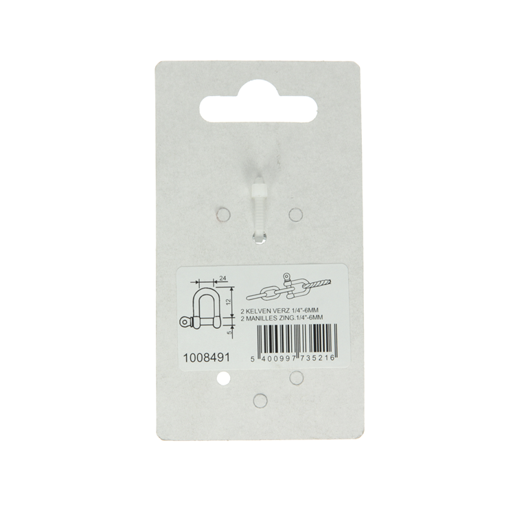 Load image into Gallery viewer, Mack 1008491 - 2 kelven recht 6mm verzinkt | 10 stuks