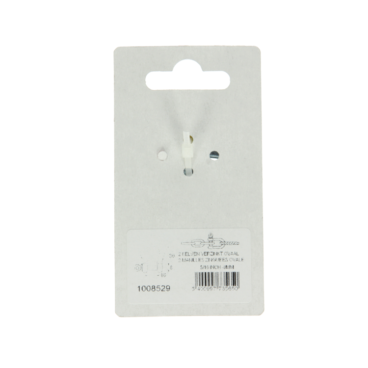 Load image into Gallery viewer, Mack 1008529 - 2 kelven ovaal 8mm verzinkt | 10 stuks