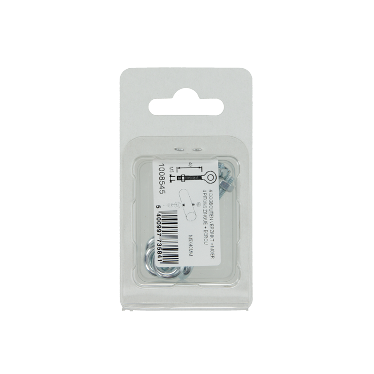 Load image into Gallery viewer, Mack 1008545 - 4 oogbouten + moer m5 x 40mm verzinkt | 10 stuks