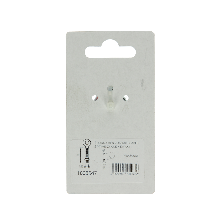 Load image into Gallery viewer, Mack 1008547 - 2 oogbouten + moer m6 x 50mm verzinkt | 10 stuks