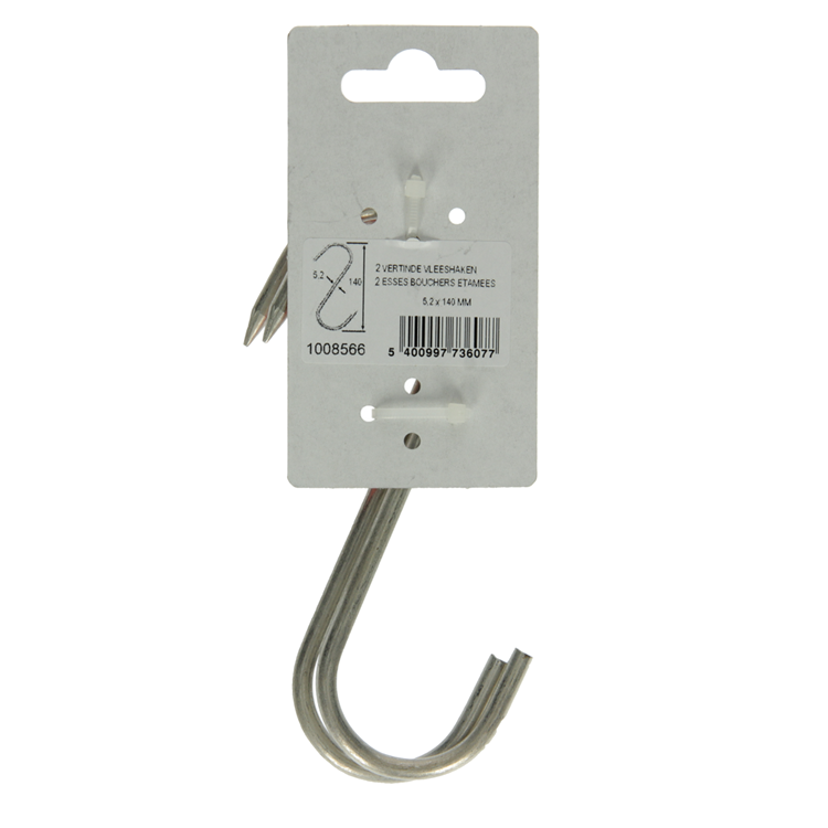 Load image into Gallery viewer, Mack 1008566 - 2 vertinde vleeshaken 5,2 x 140mm | 10 stuks