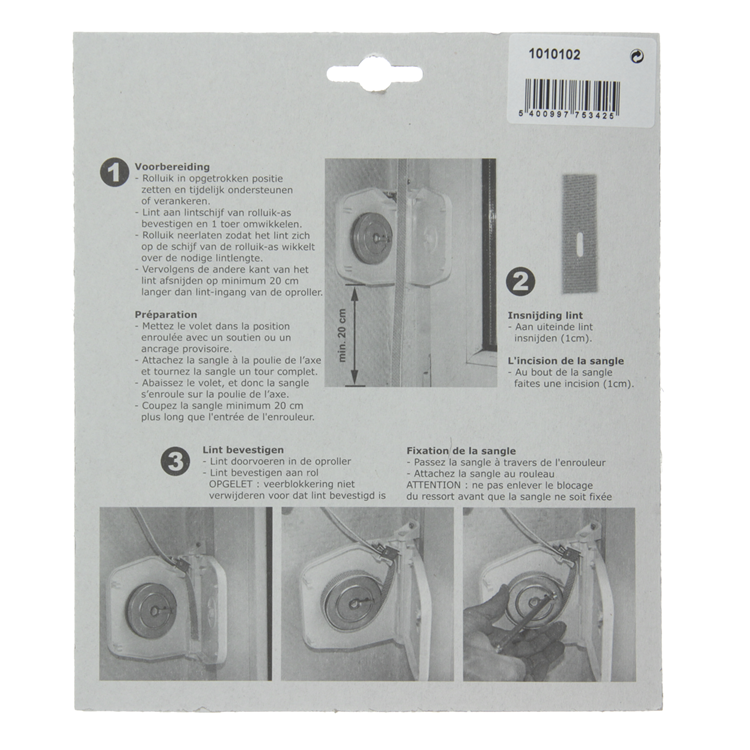 Load image into Gallery viewer, Mack 1010102 - 1 lintoproller orienteerbaar wit 6m 14mm | 5 stuks