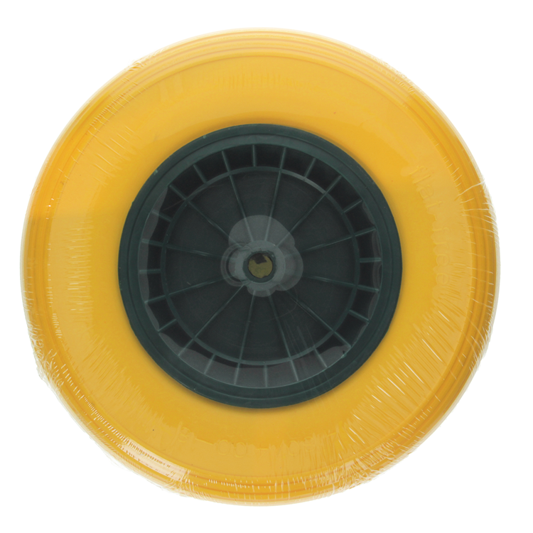 Load image into Gallery viewer, 1039748 - lekvrij kruiwagenwiel ø 400 groene velg | 3 stuks