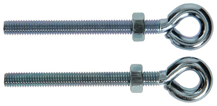 Load image into Gallery viewer, Mack 1008551 - 2 oogbouten + moer m8 x 80mm verzinkt | 10 stuks