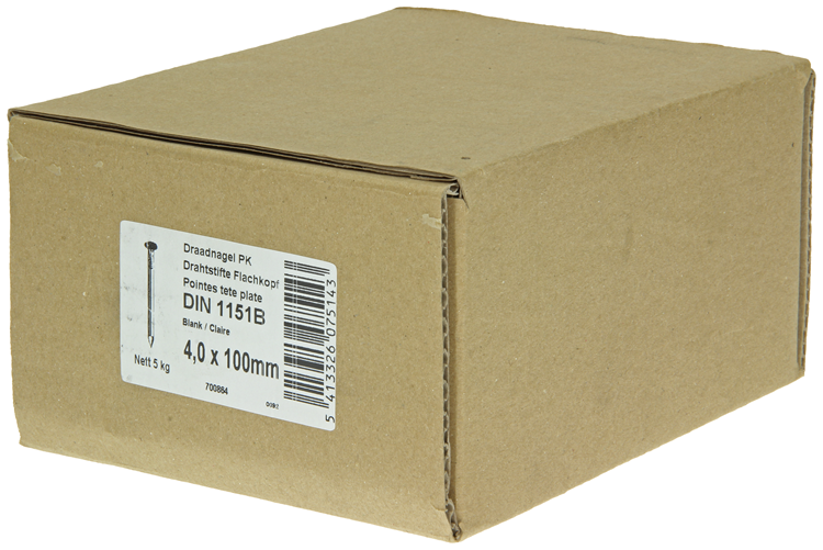 Load image into Gallery viewer, 1015652 - doos 5 kg. nagels platte kop 4,0x100 mm | 3 stuks