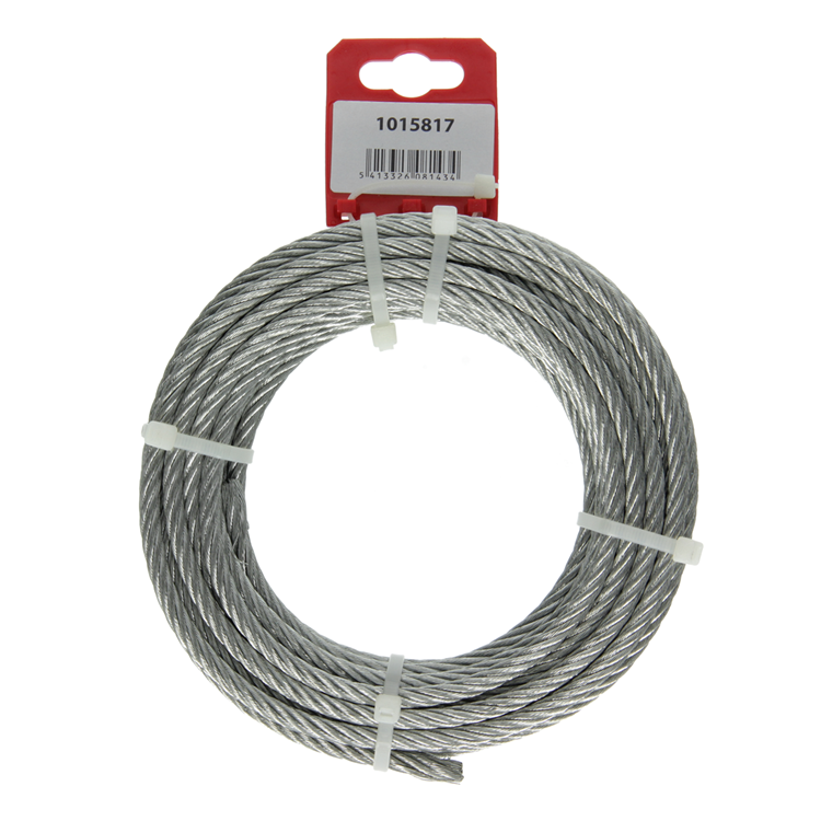 Afbeelding laden in galerijviewer, Mack 1015817 - verzinkte staalkabel 6x19 10m 6mm wll 350 kg din en 12385-4 | 5 stuks