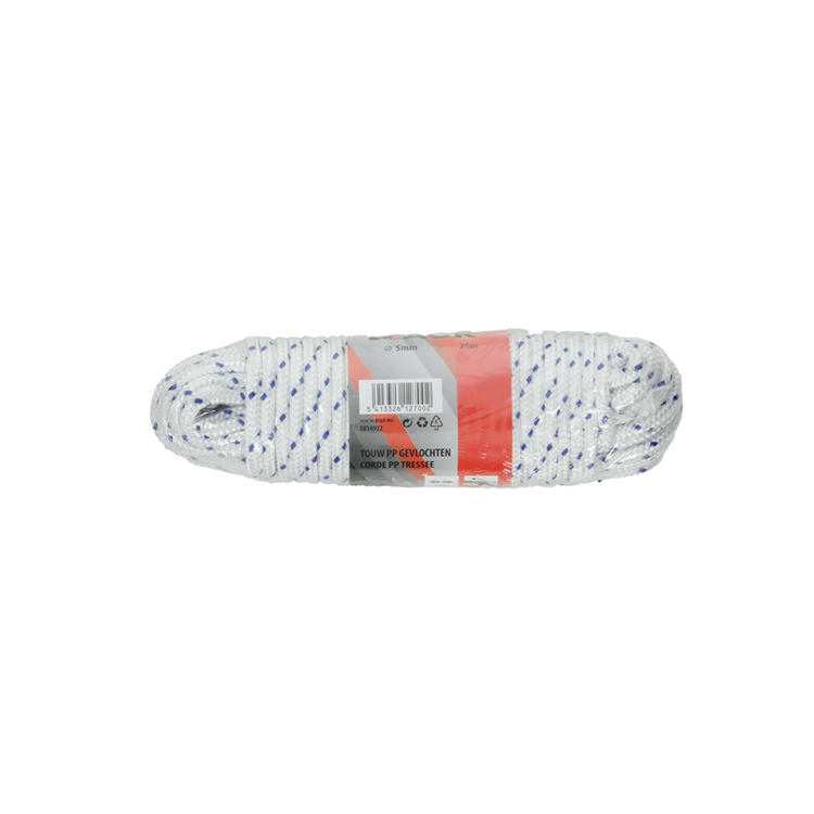 Load image into Gallery viewer, Mack 1014932 - pp gevlochten wit blauw streng5mm 20m | 5 stuks