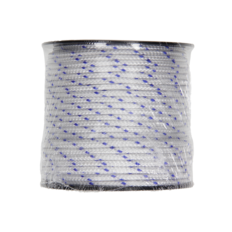 Load image into Gallery viewer, Mack 1014934 - pp gevlochten wit blauw bobijn4mm 50m | 5 stuks
