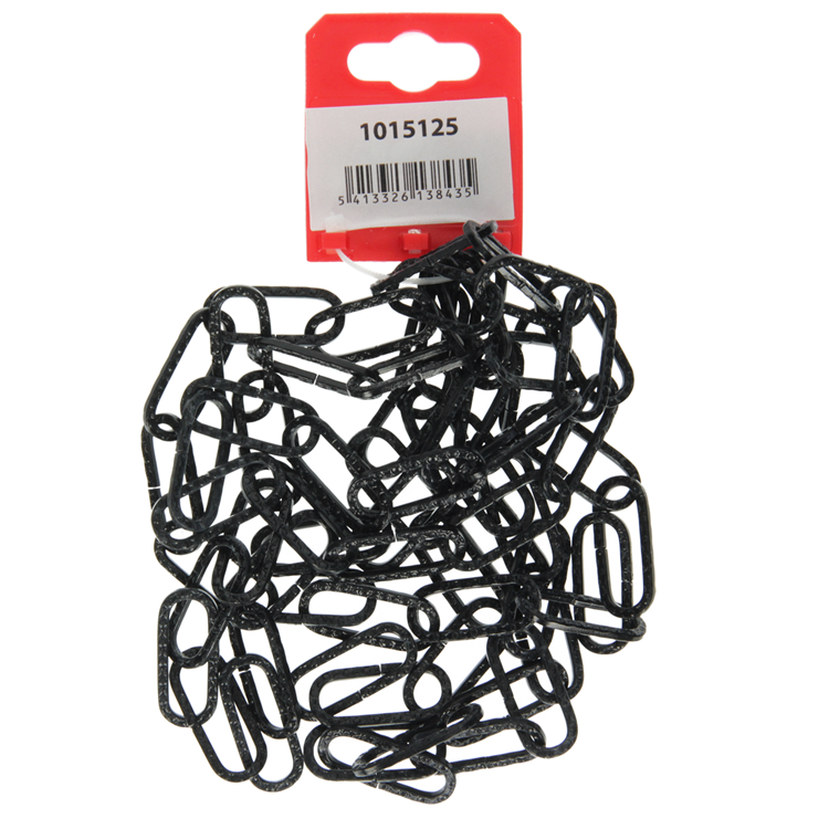 Load image into Gallery viewer, Mack 1015125 - sierketting zwart plat ø 3mm l 29mm 2m | 5 stuks