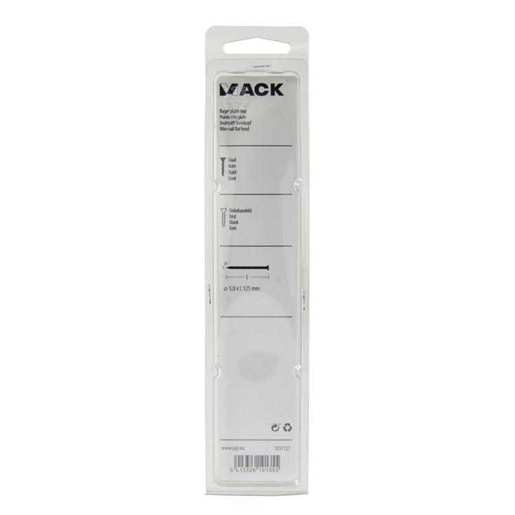 Load image into Gallery viewer, Mack 1017127 - nagel platte kop 180 gr 5,0 x 125 mm | 10 stuks