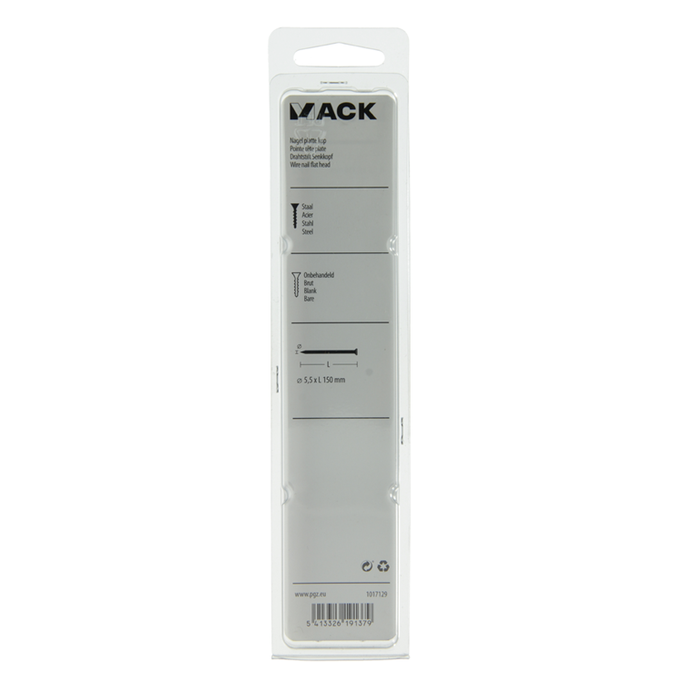 Load image into Gallery viewer, Mack 1017129 - nagel platte kop 180 gr 5,5 x 150 mm | 5 stuks