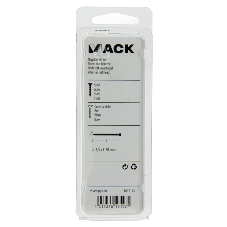 Load image into Gallery viewer, Mack 1017145 - nagel ronde kop 150 gr 3,5 x 70 mm | 5 stuks