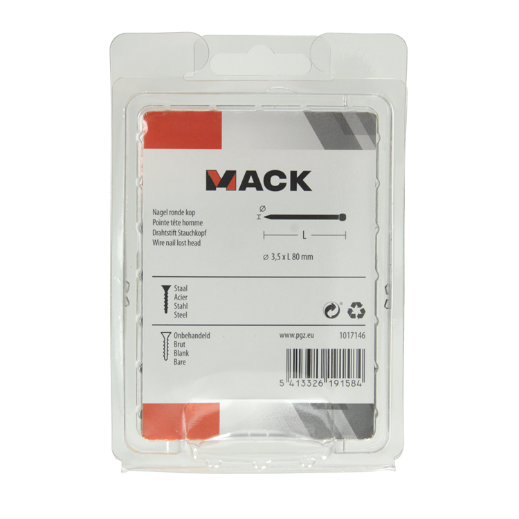 Load image into Gallery viewer, Mack 1017146 - nagel ronde kop 180 gr 3,5 x 80 mm | 5 stuks